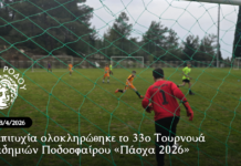Με επιτυχία ολοκληρώθηκε το 33ο Τουρνουά Ακαδημιών Ποδοσφαίρου «Πάσχα 2026»