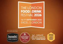 Στο «The London Food & Drink Festival 2026» στις 16–17 Σεπτεμβρίου 2026 στο εκθεσιακό κέντρο EXCEL στο Λονδίνο