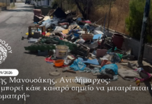 Στάθης Μανουσάκης, Αντιδήμαρχος: «Δεν μπορεί κάθε καθαρό σημείο να μετατρέπεται ξανά σε χωματερή»